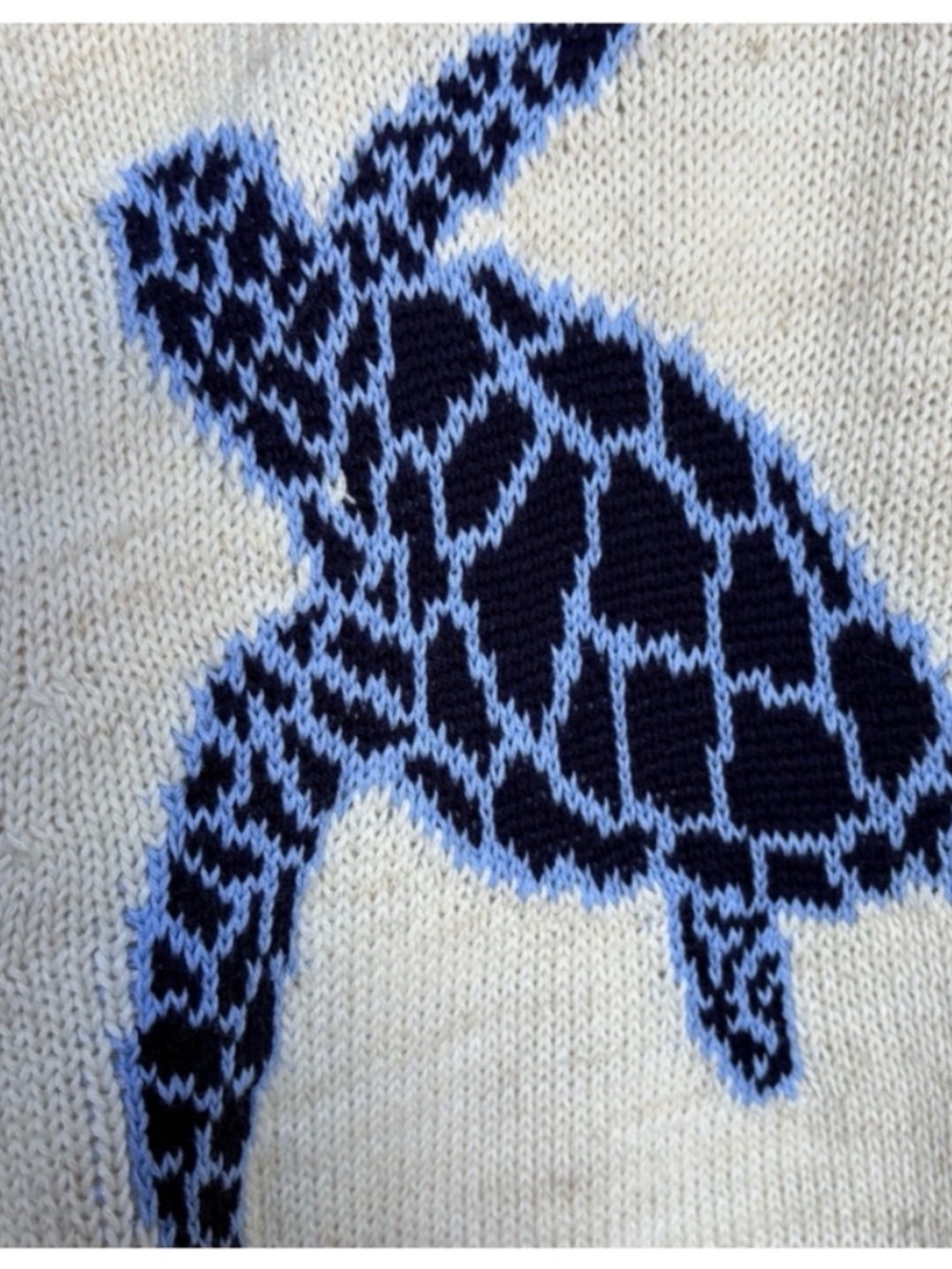 Anthropologie Pilcro Relaxed Sea Turtle Nautical Cardigan Sweater, M - Picture 11 of 17